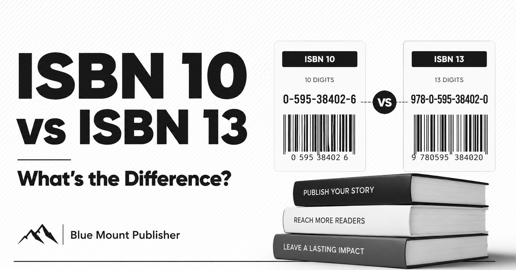 ISBN 10 vs ISBN 13 Comparison